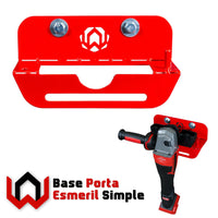 Base Porta Esmeril Simple para Mesas AcuWeld – Compatible con 4 ½” y 5” (para 1 esmeril)
