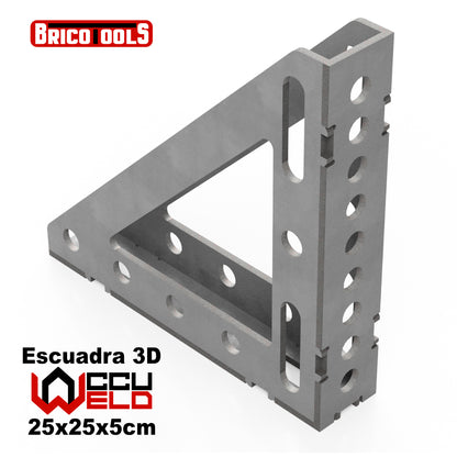 Escuadra 3D 25x25cm AW