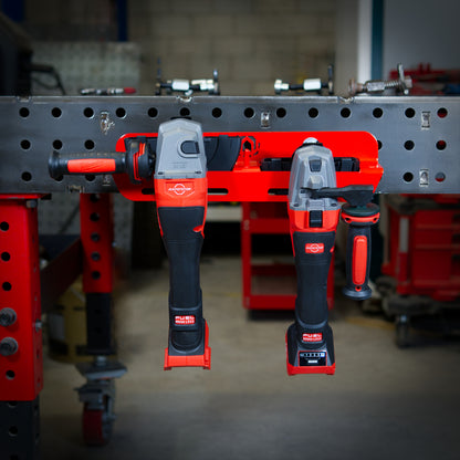 Base Porta Esmeriles Doble para Mesas AcuWeld – Compatible con 4 ½” y 5” (para 2 esmeriles)